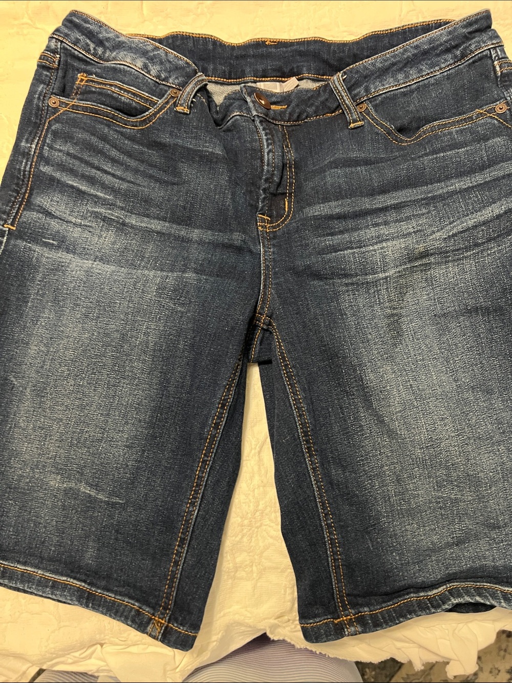 jcpenney Blue Washed Denim Jean Shorts